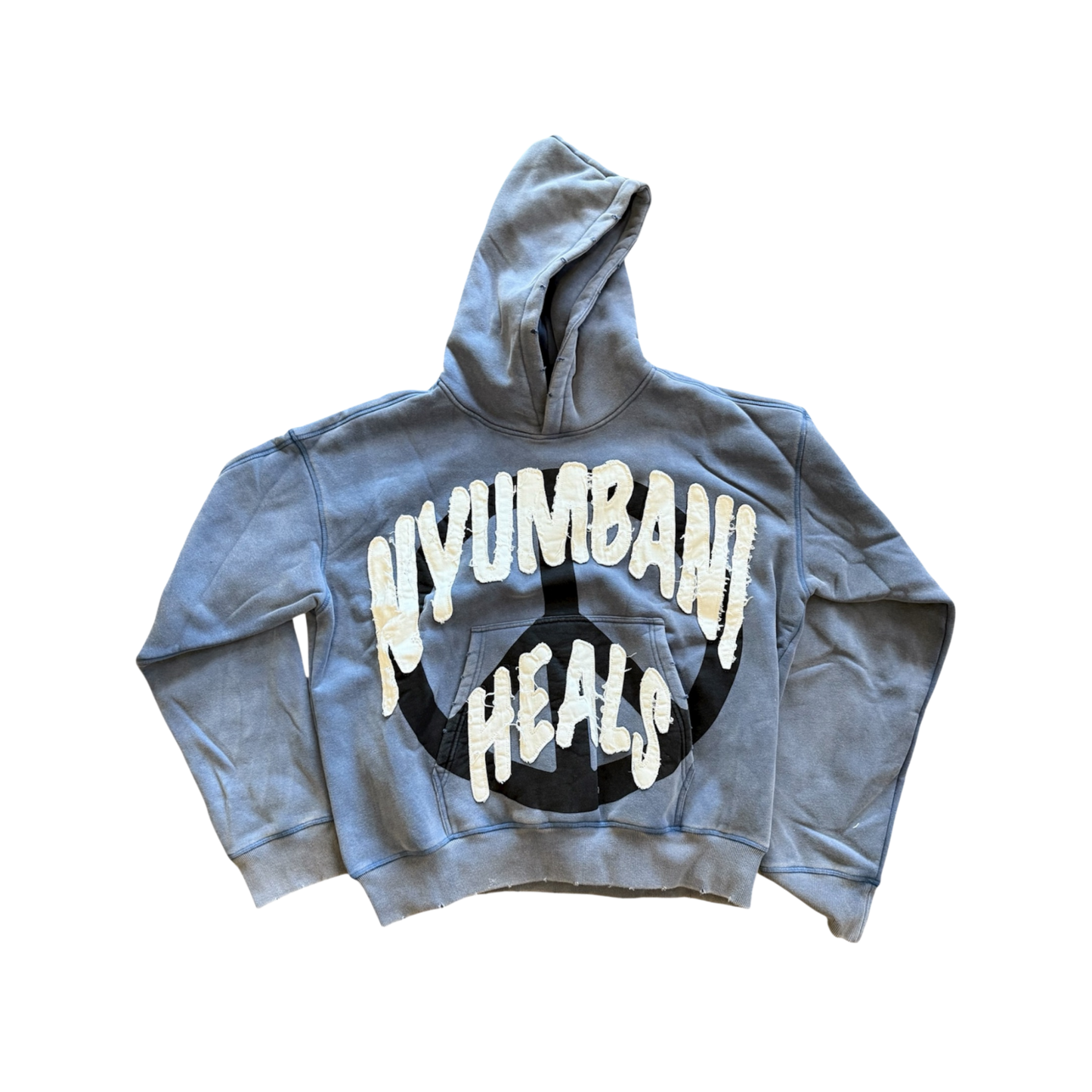 BLUE NYUMBANI HEALS HOODIE (WASHED)