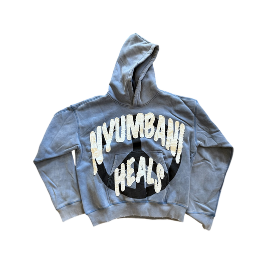 BLUE NYUMBANI HEALS HOODIE (WASHED)