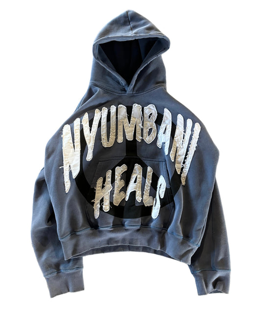 Blue Nyumbani Heals Hoodie (Washed)