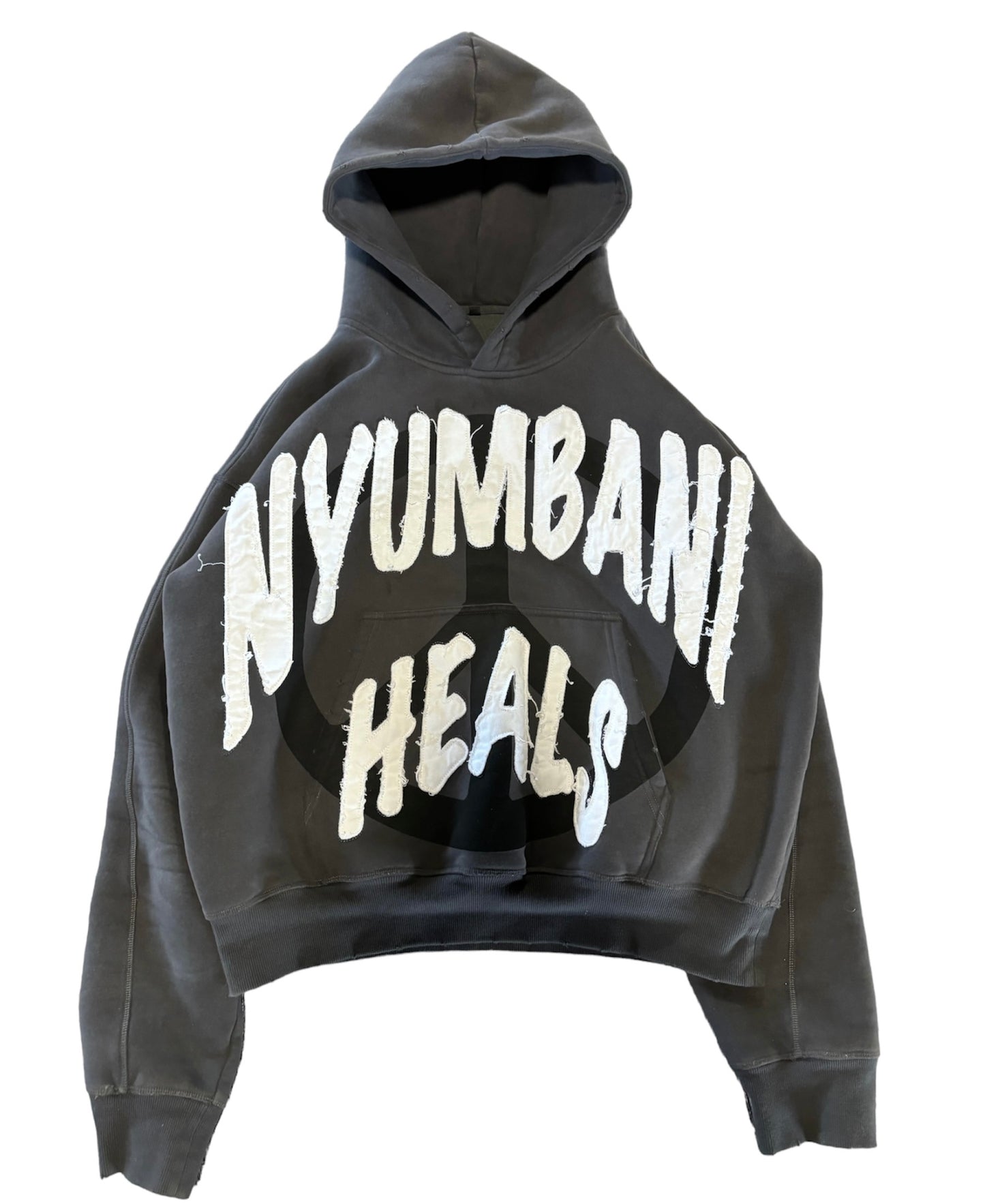 Grey Nyumbani Heals Hoodie (Washed)