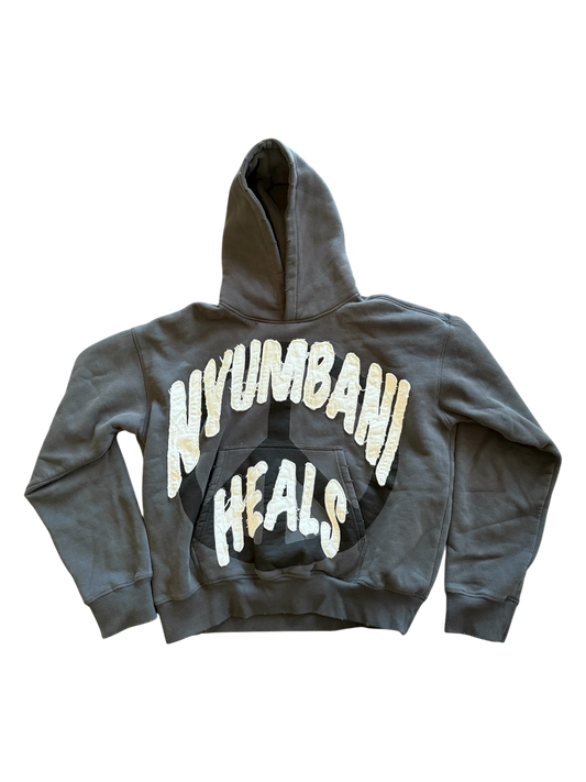 Grey Nyumbani Heals Hoodie (Washed)